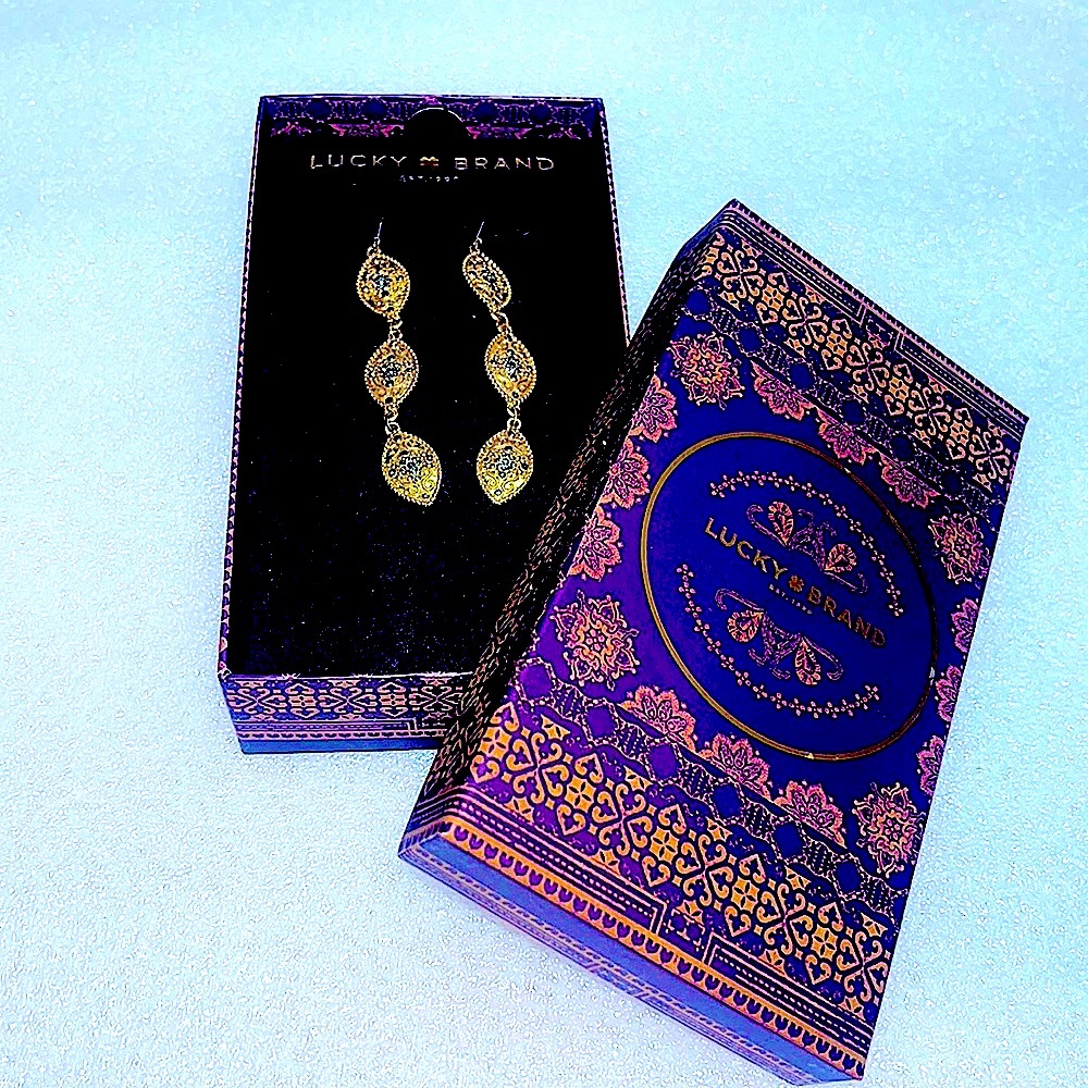 Lucky Brand EST -1990 Triple Drop Earrings - Picture 5 of 6